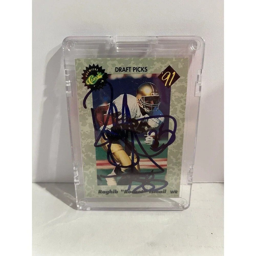 1991 Classic Draft Picks Raghib Rocket Ismail Autograph Auto #791/1500